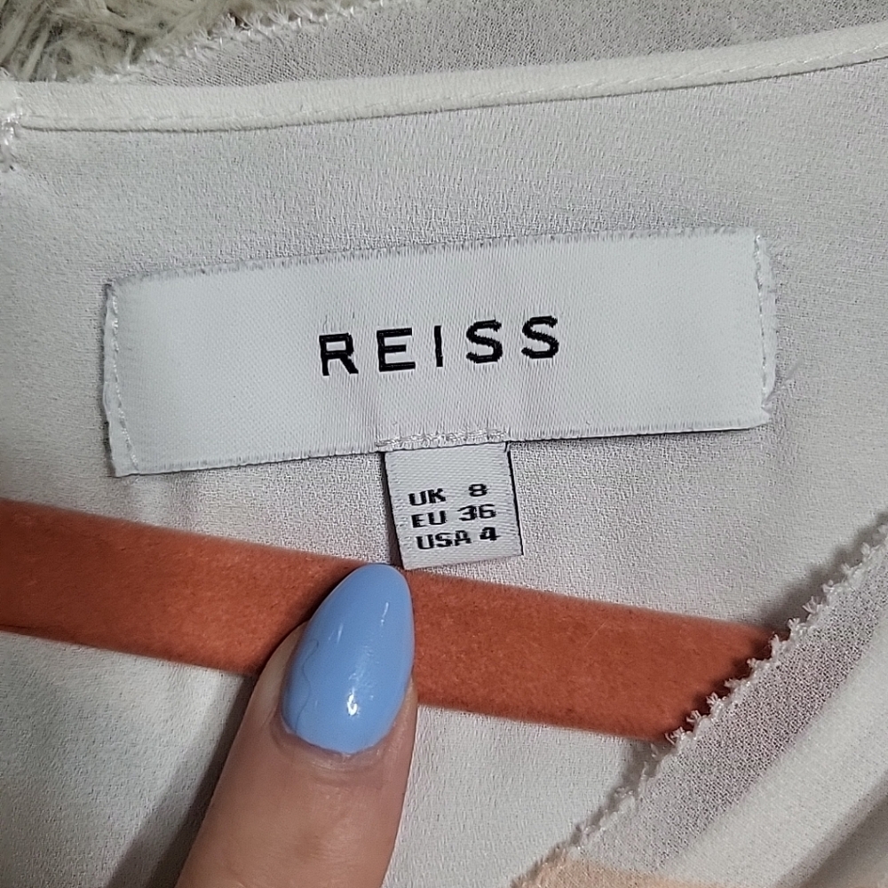 Reiss Dress Tropical Botanical Vacation Resort Travel Summer Spring Wedding 4 - Picture 4 of 12